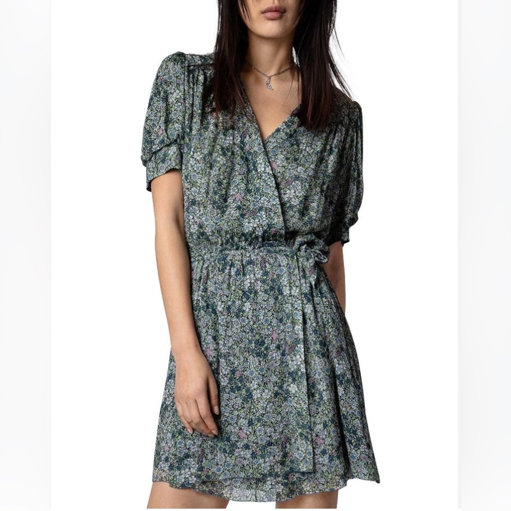 Zadig & Voltaire Betty Floral wrap dress. Brand new, in perfect condition.